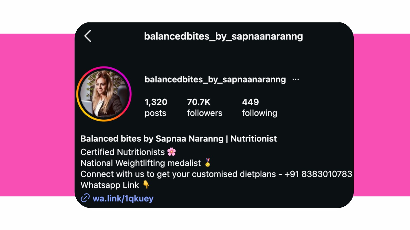 @balancedbites_by_sapnaanaranng Instagram profile · 70.7K followers · with viral reels Bua bua (2M views) and Never ignore these body signs (2.2M views)